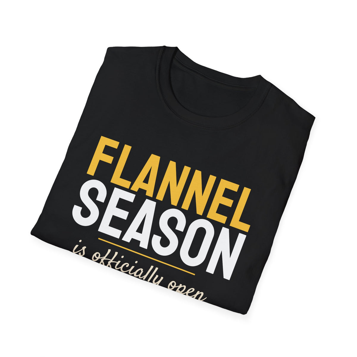Flannel Season Is Open Fall T-Shirt – Gifted Porch, view 12