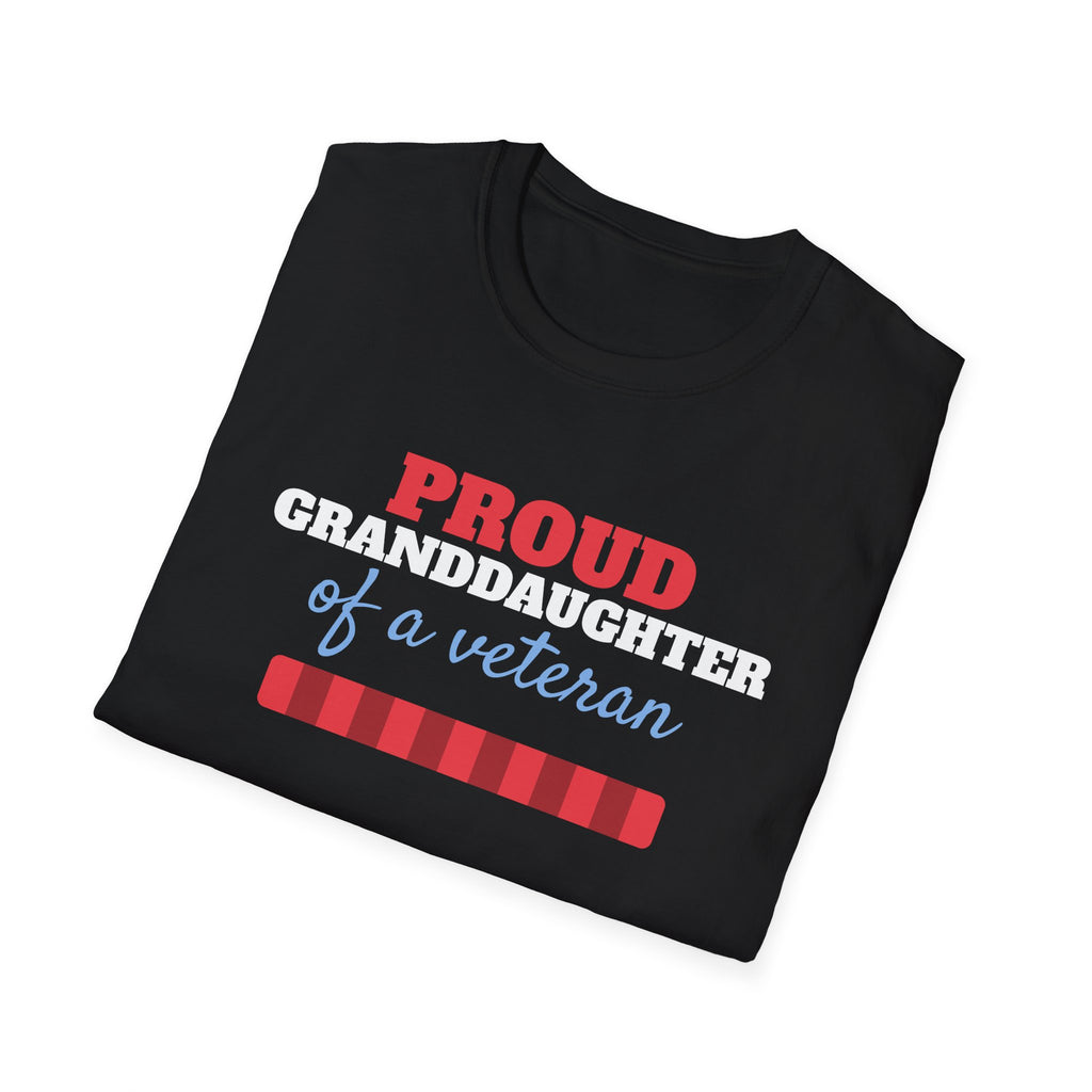 Proud Granddaughter Of A Veteran T-Shirt – Gifted Porch, view 8