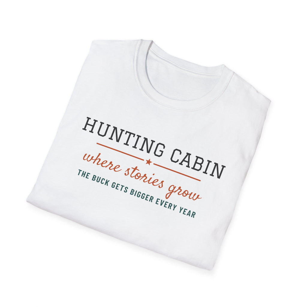Hunting Cabin Where Stories Grow Funny Hunting T-Shirt – Gifted Porch, view 5