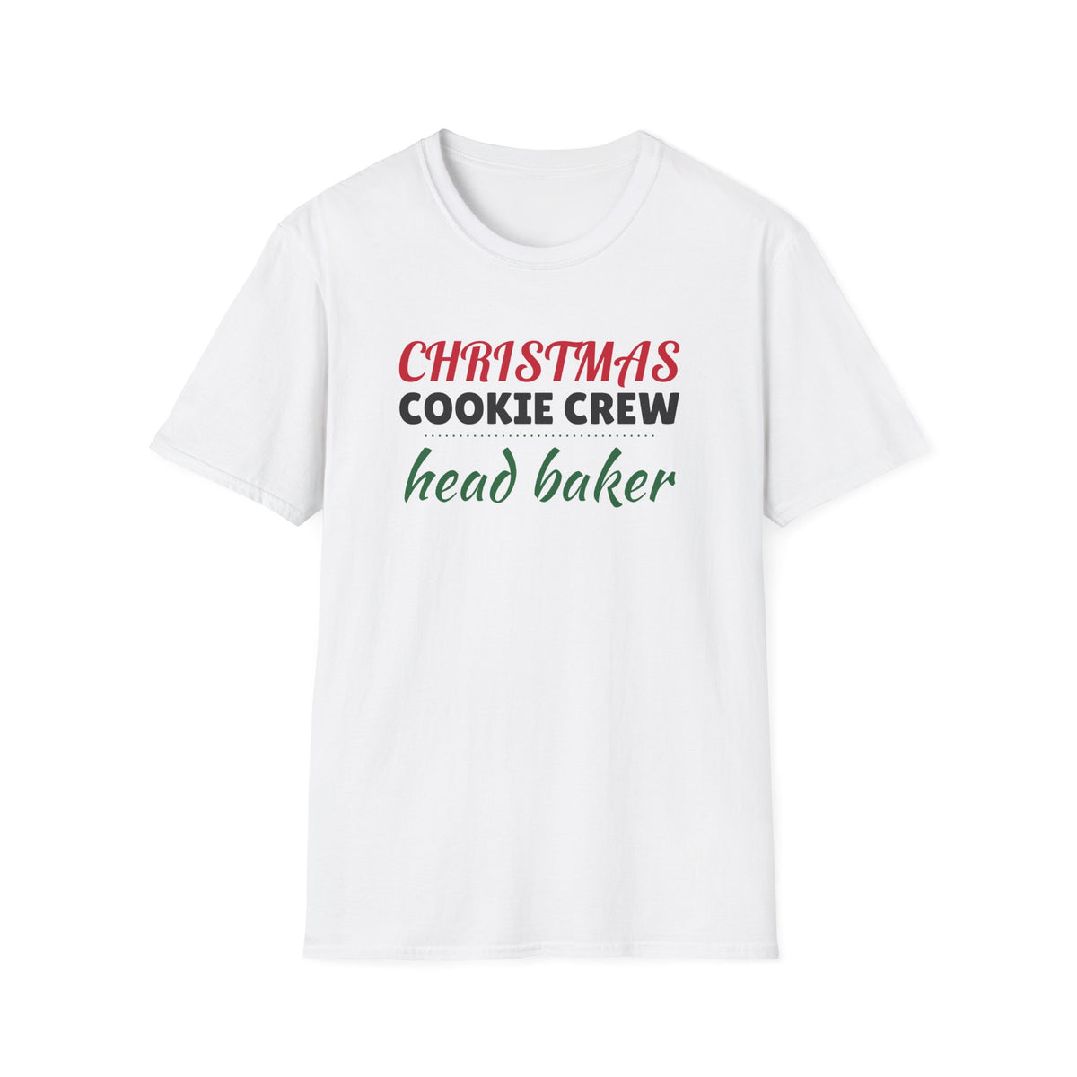 Christmas Cookie Crew Head Baker Matching Family T-Shirt – Gifted Porch, view 1