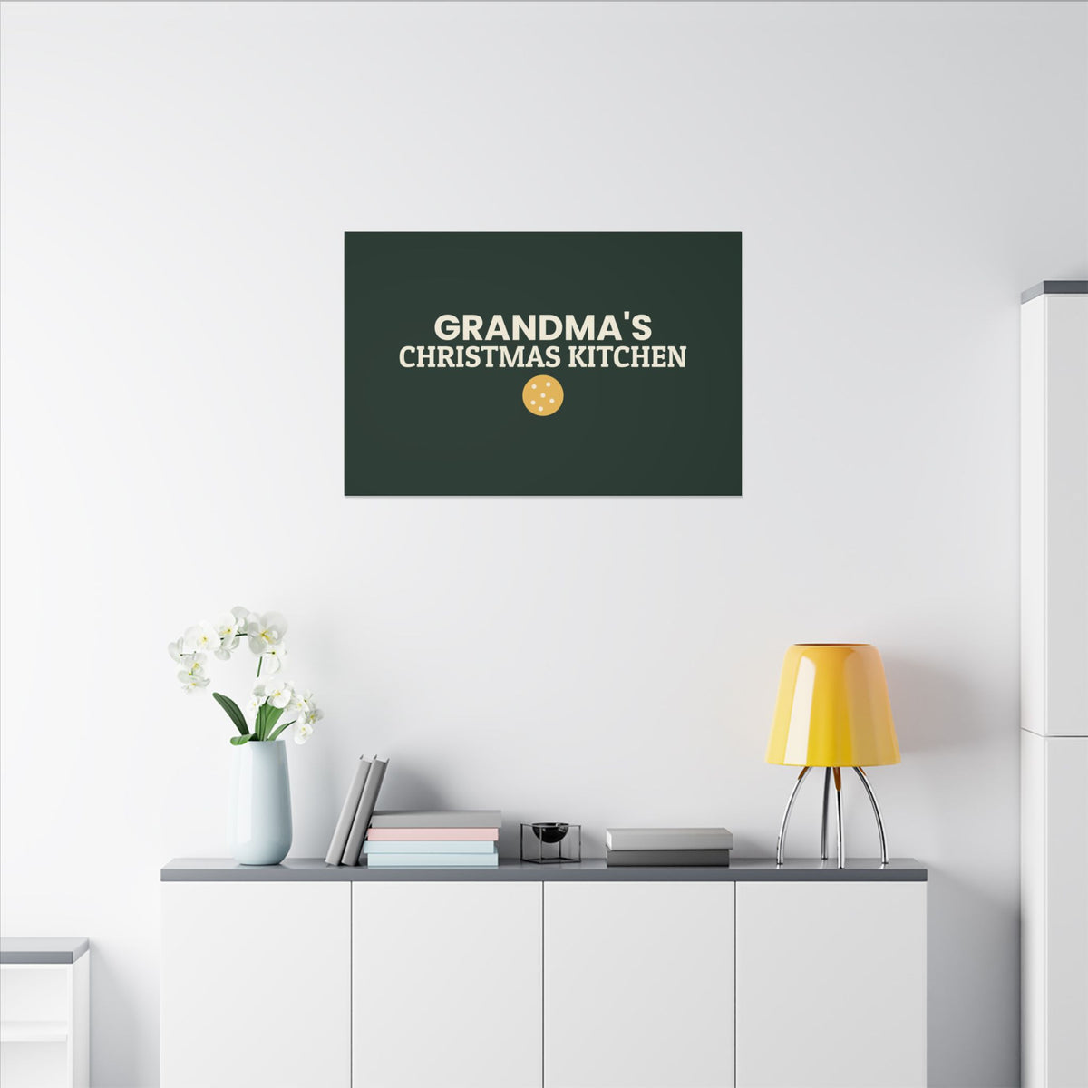 Grandma's Christmas Kitchen Canvas