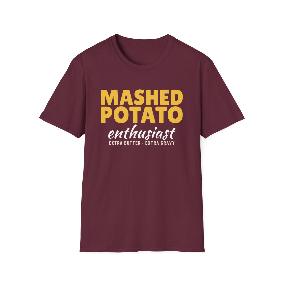 Mashed Potato Enthusiast Funny Thanksgiving T-Shirt – Gifted Porch, view 5