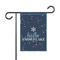 Hello Snowflake Garden Flag