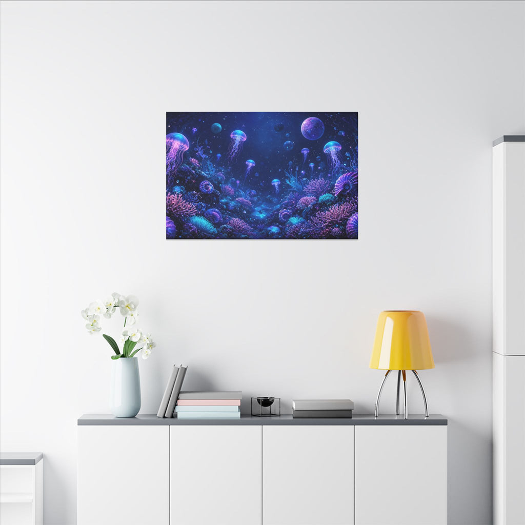 Cosmic Ocean Abstract Canvas Wall Art – unique art gift, photo 12