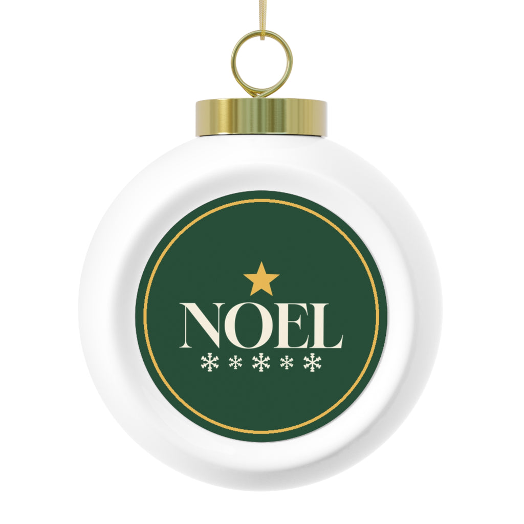 Noel Star Glass Ball Ornament