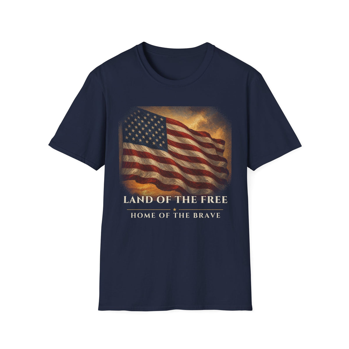 Land of the Free American Flag Tee