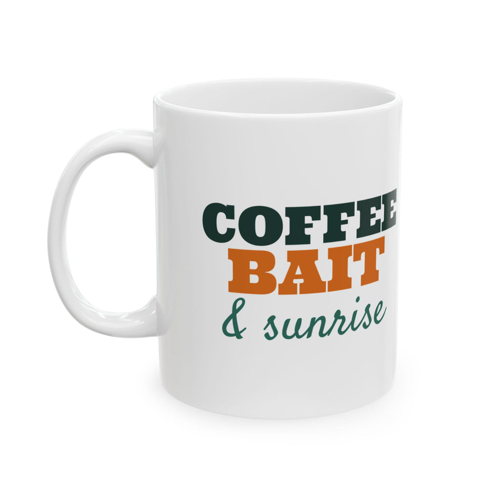 Coffee Bait And Sunrise Fishing Mug Fisherman Gift – Gifted Porch, view 1