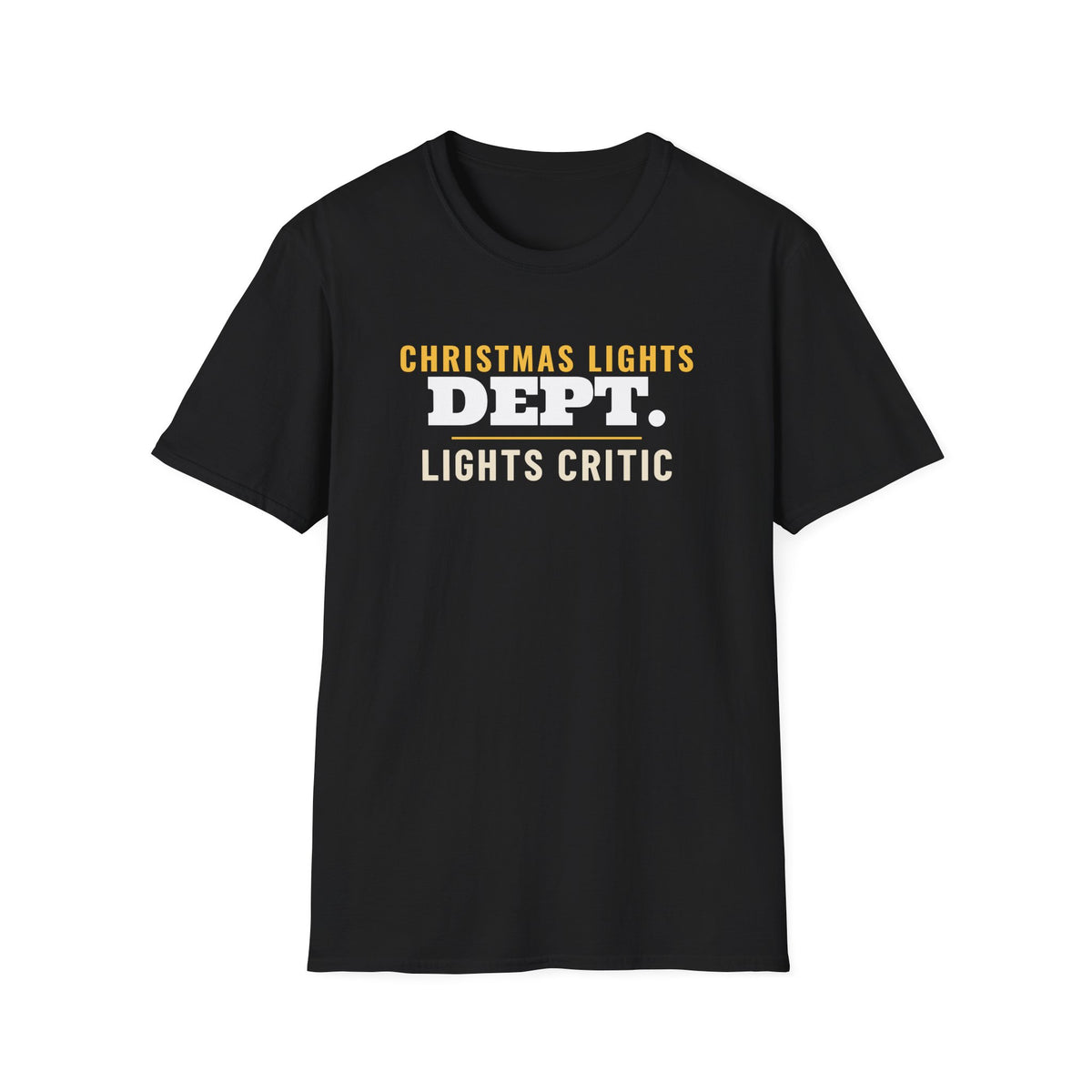 Christmas Lights Dept Lights Critic Matching Family T-Shirt – Gifted Porch, view 2
