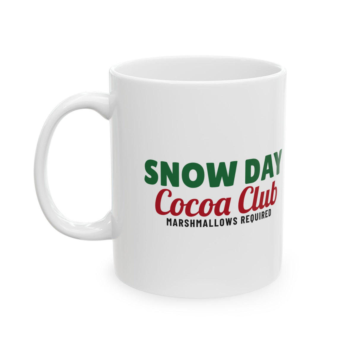 Snow Day Cocoa Club Christmas Mug Winter Kids Family Gift – Gifted Porch, view 1