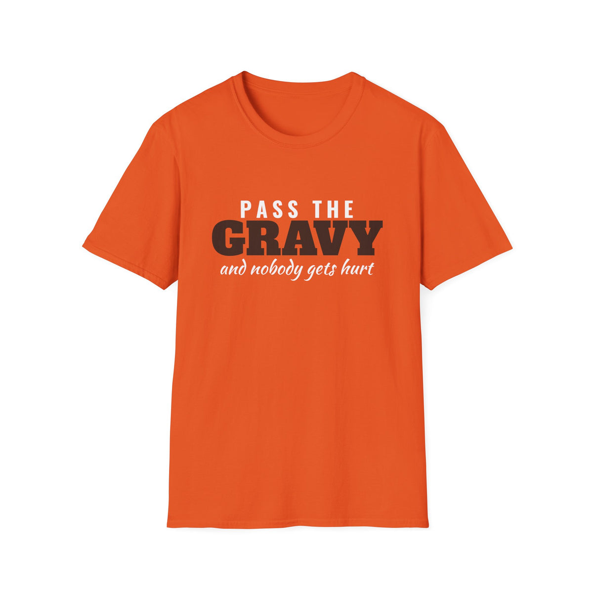 Pass The Gravy And Nobody Gets Hurt Thanksgiving T-Shirt – Gifted Porch, view 4