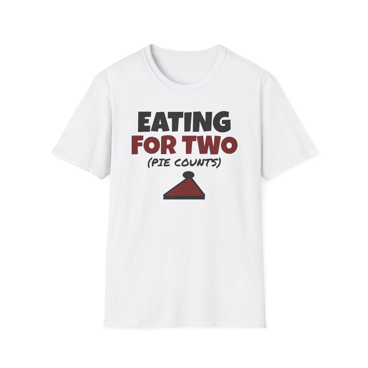 Eating For Two Pie Counts Thanksgiving Pregnancy T-Shirt – Gifted Porch, view 1