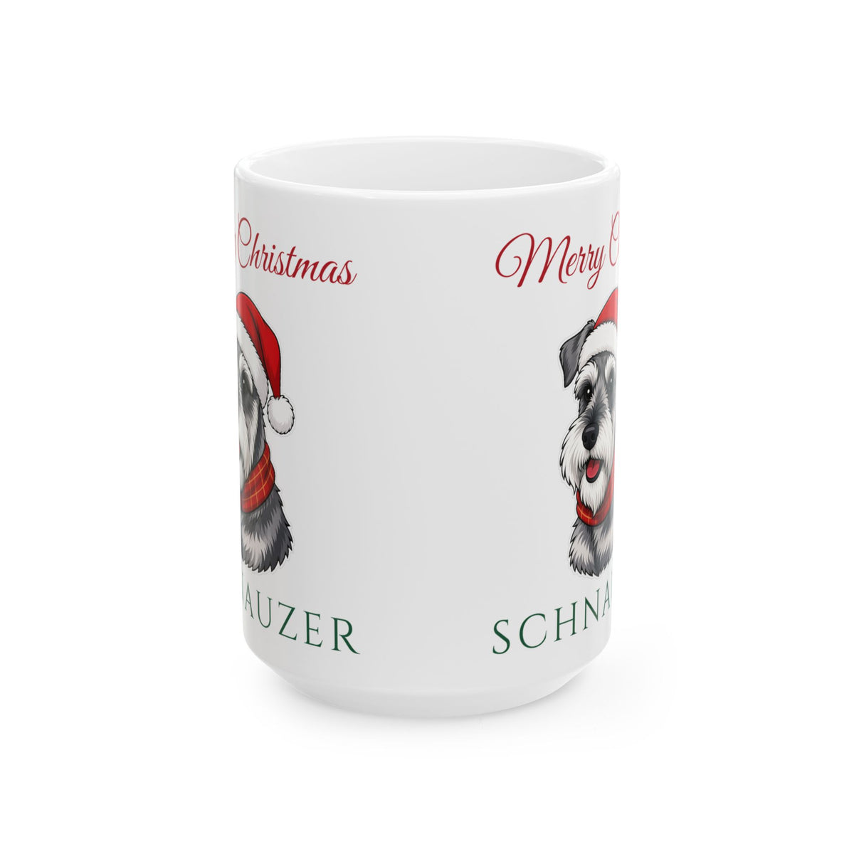 Miniature Schnauzer Dog Christmas Mug