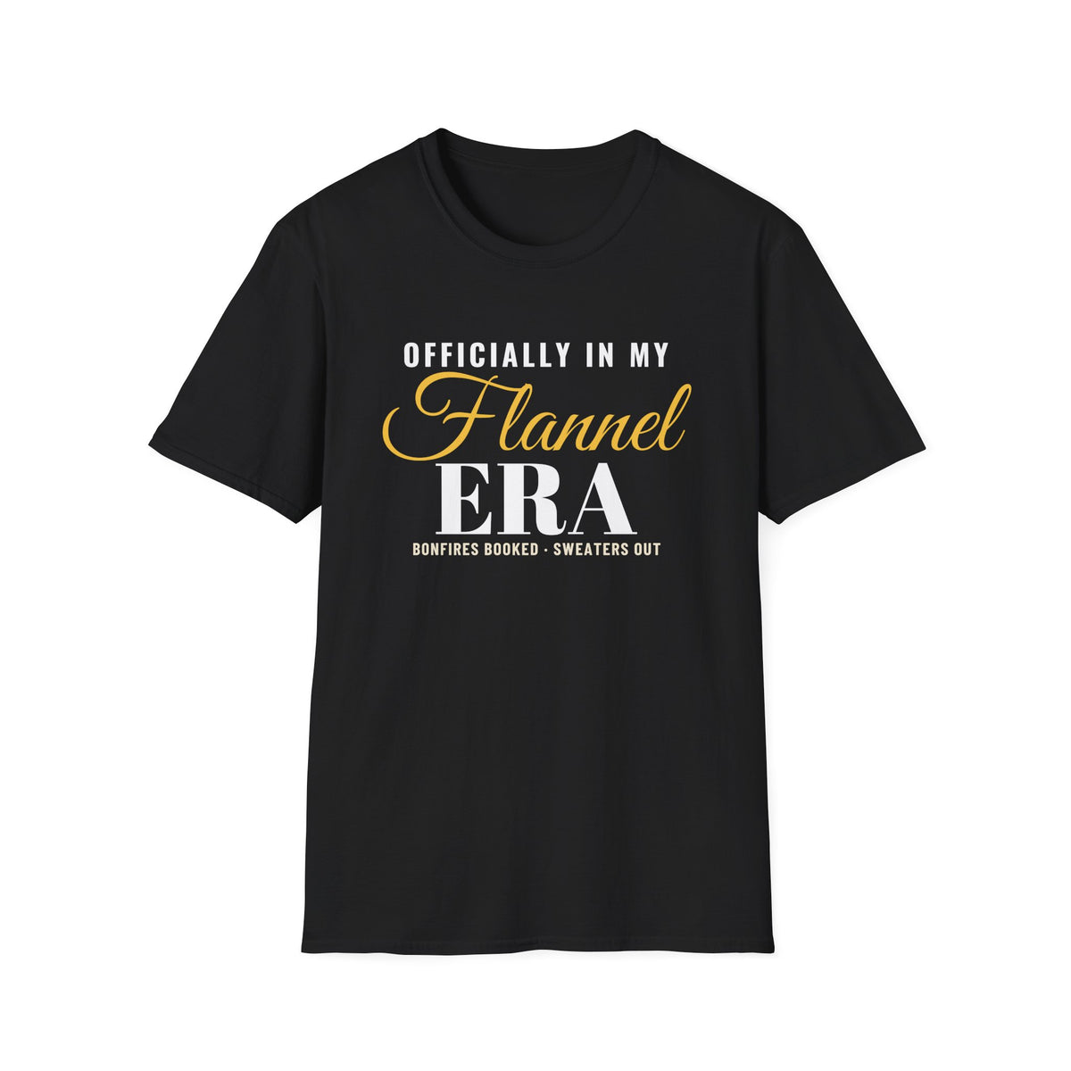 Officially In My Flannel Era Funny Fall T-Shirt – Gifted Porch, view 2