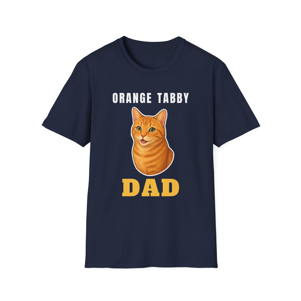 Orange Tabby Cat Dad Shirt