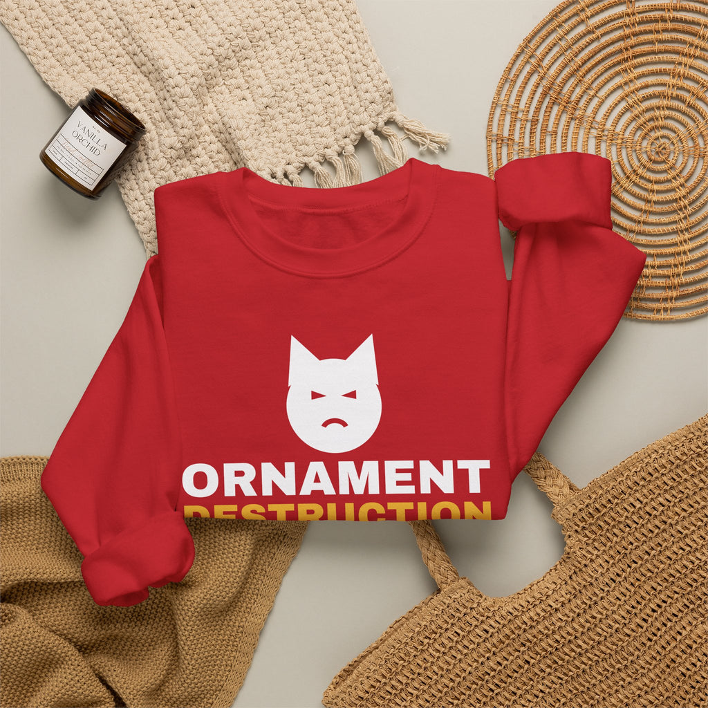 Ornament Destruction Specialist Sweatshirt – gift for Cat Moms, photo 16