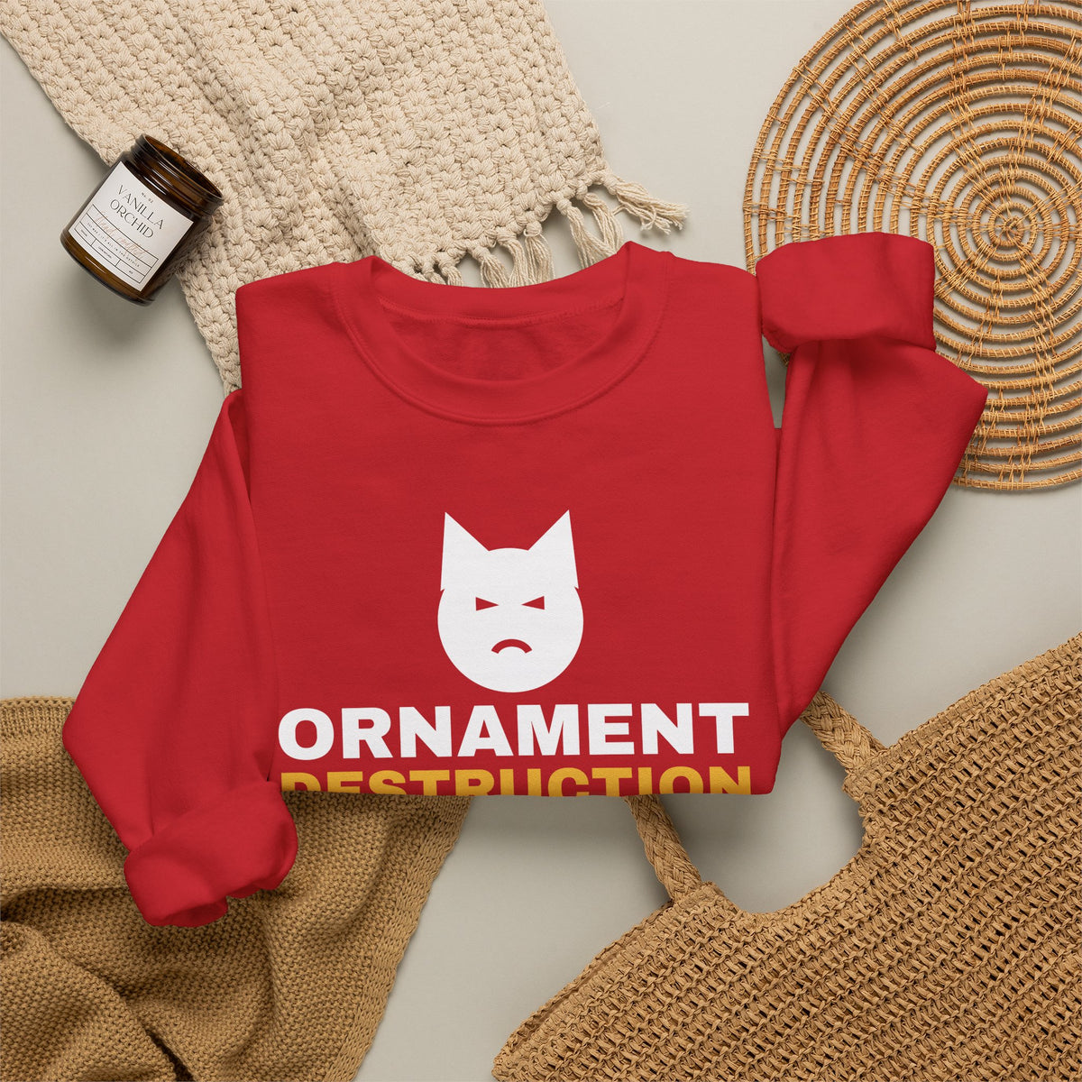 Ornament Destruction Specialist Sweatshirt – gift for Cat Moms, photo 16
