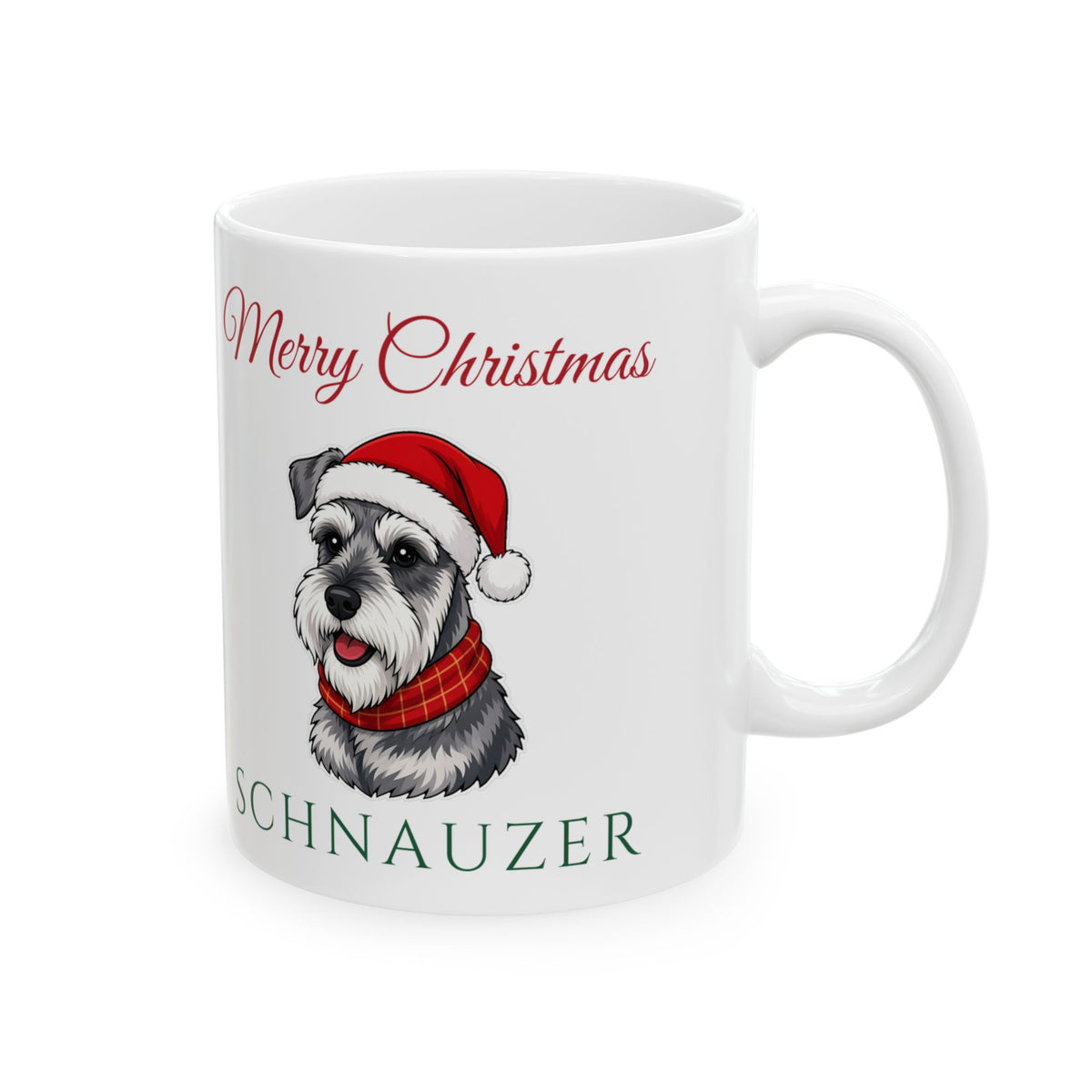 Miniature Schnauzer Dog Christmas Mug
