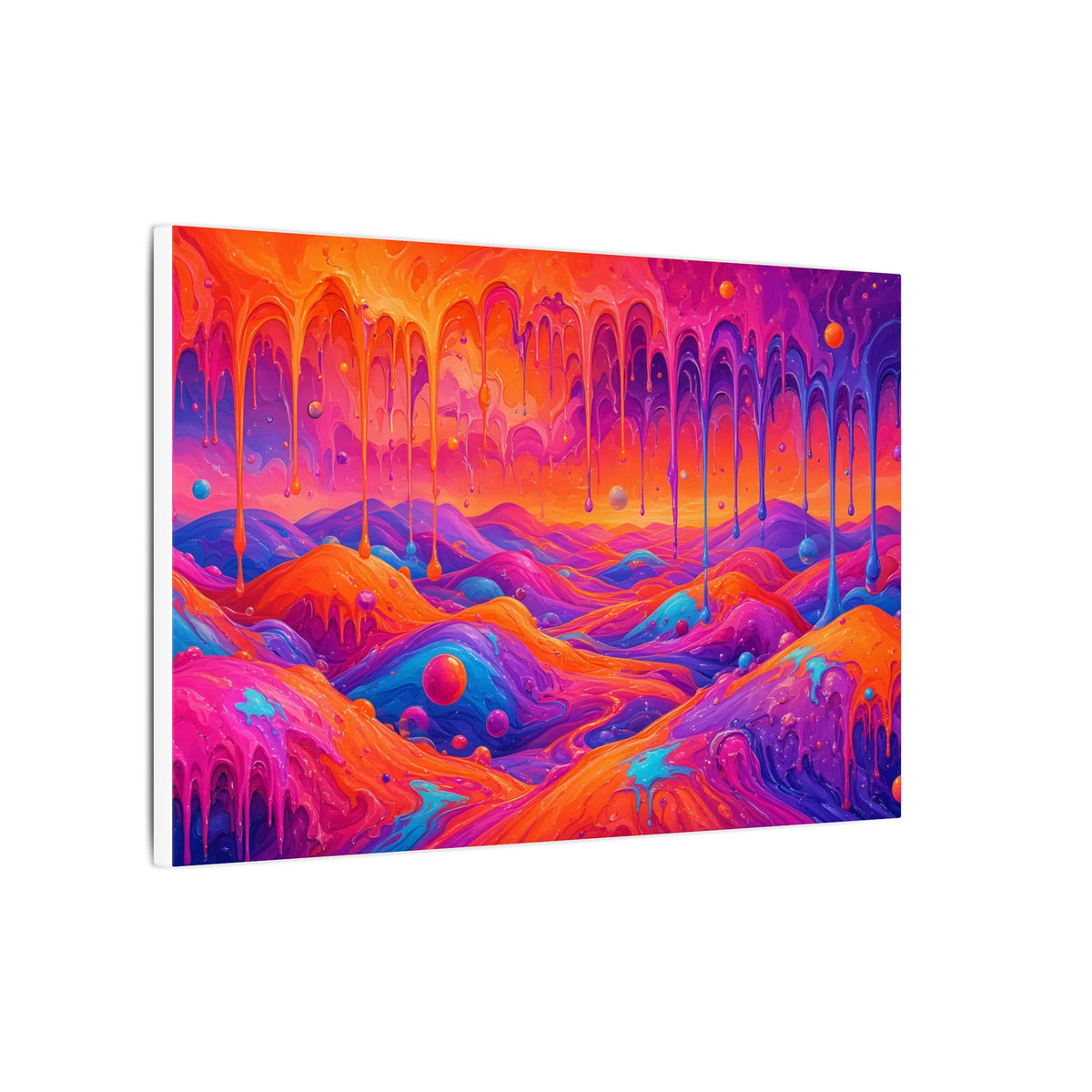 Melting Sunset Abstract Canvas Wall Art – unique art gift, photo 4
