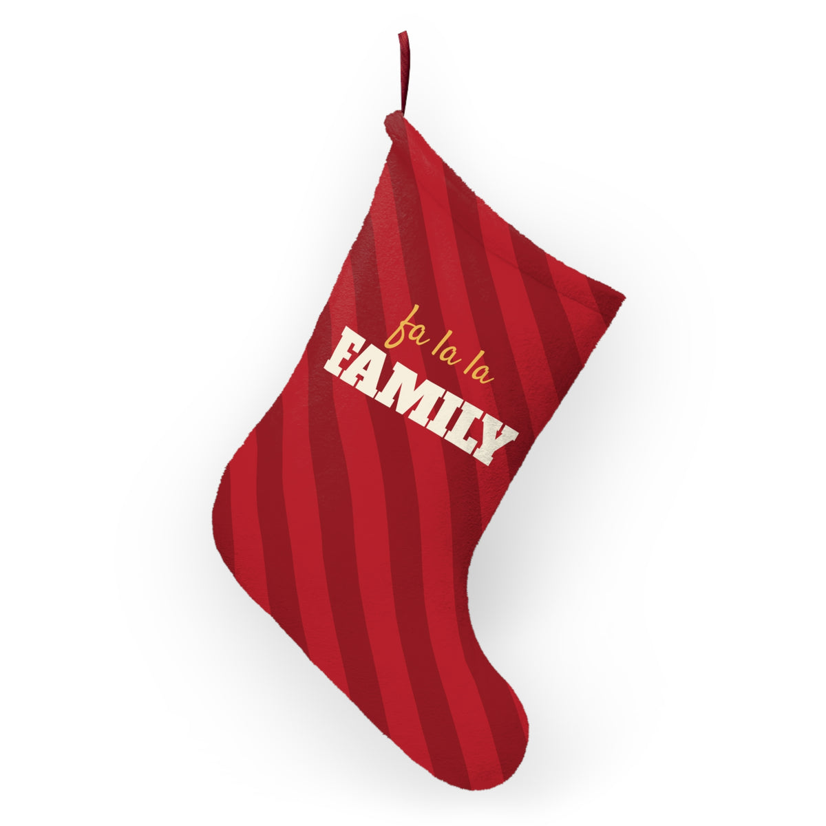Fa La La Family Christmas Stocking