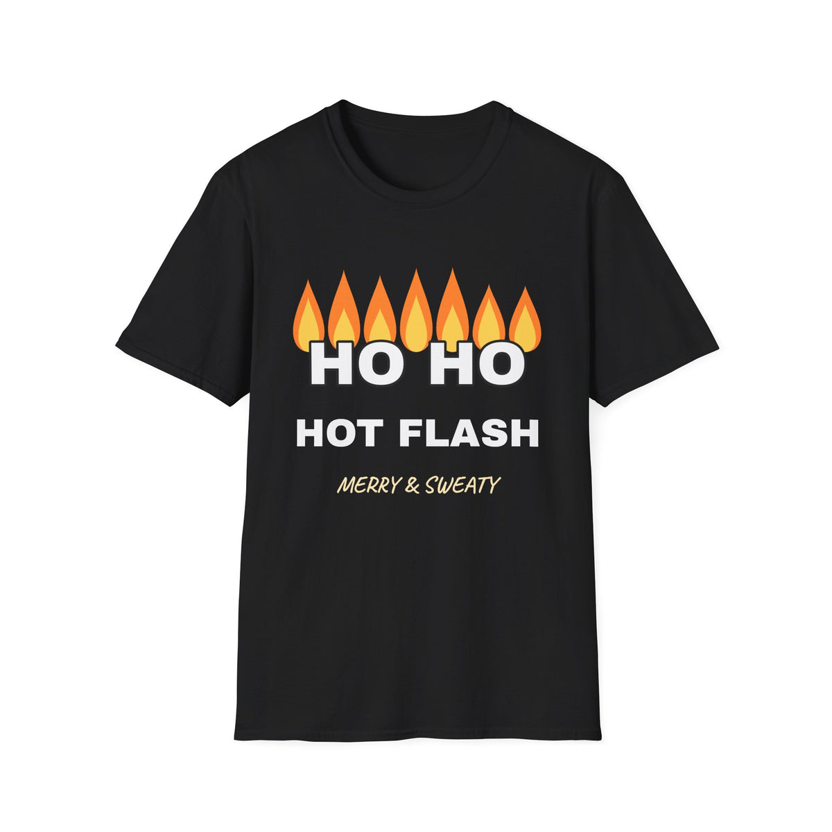 Ho Ho Hot Flash Funny Christmas T-Shirt – Gifted Porch, view 2