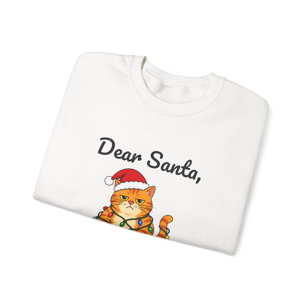 Dear Santa The Cat Did It Sweatshirt