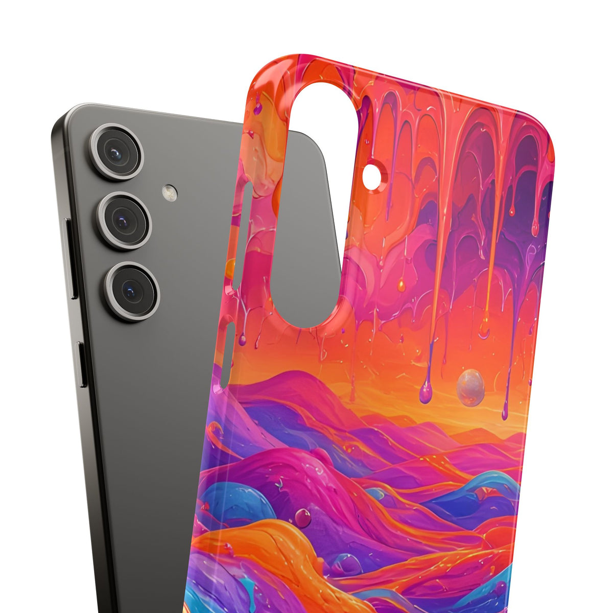 Melting Sunset Abstract Phone Case