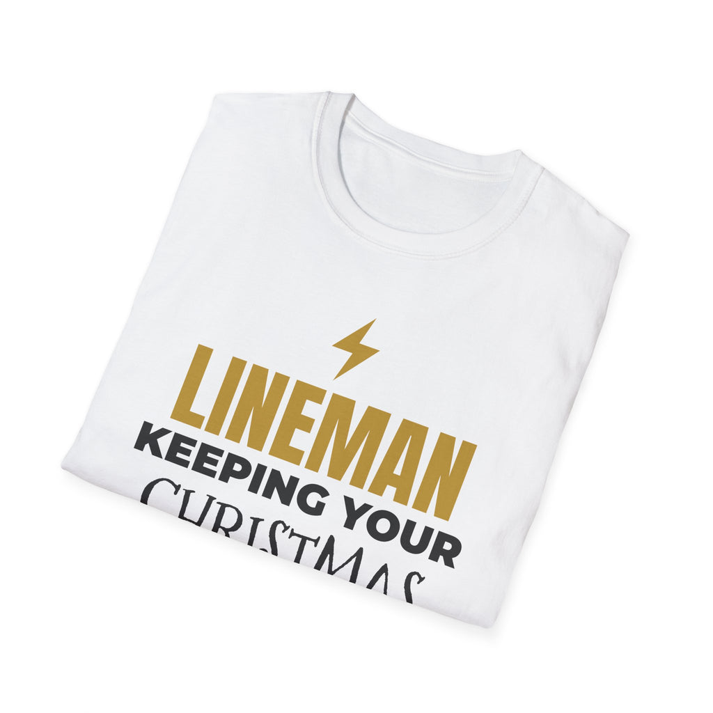 Lineman Keeping Your Christmas Lights On T-Shirt Power Lineman Holiday Gift – Gifted Porch