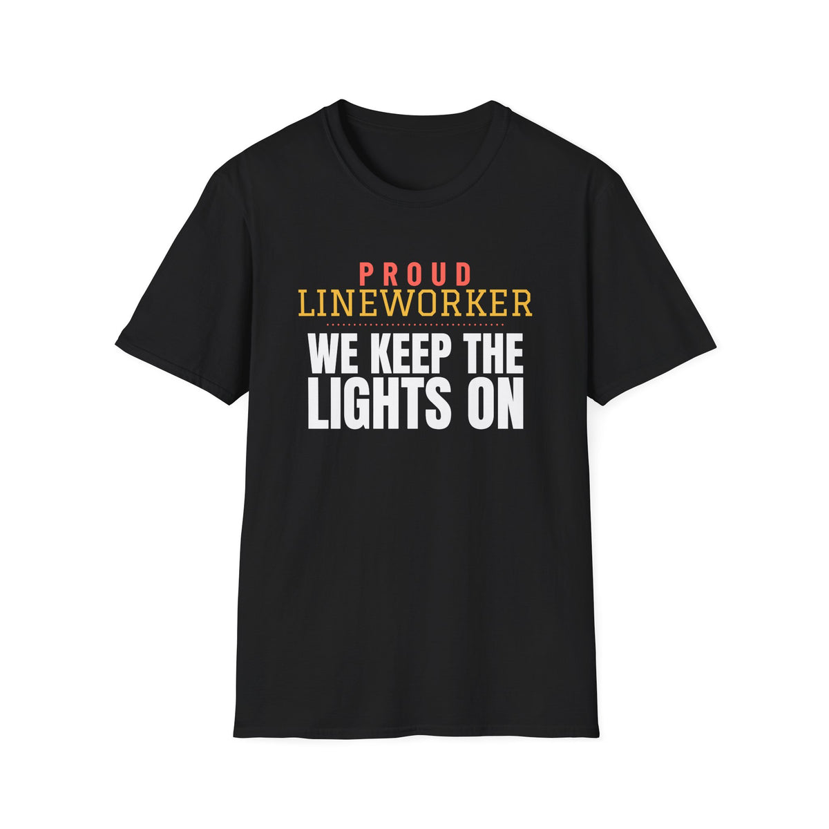 Lineworker We Keep The Lights On Funny Lineworker T-Shirt – Gifted Porch, view 2