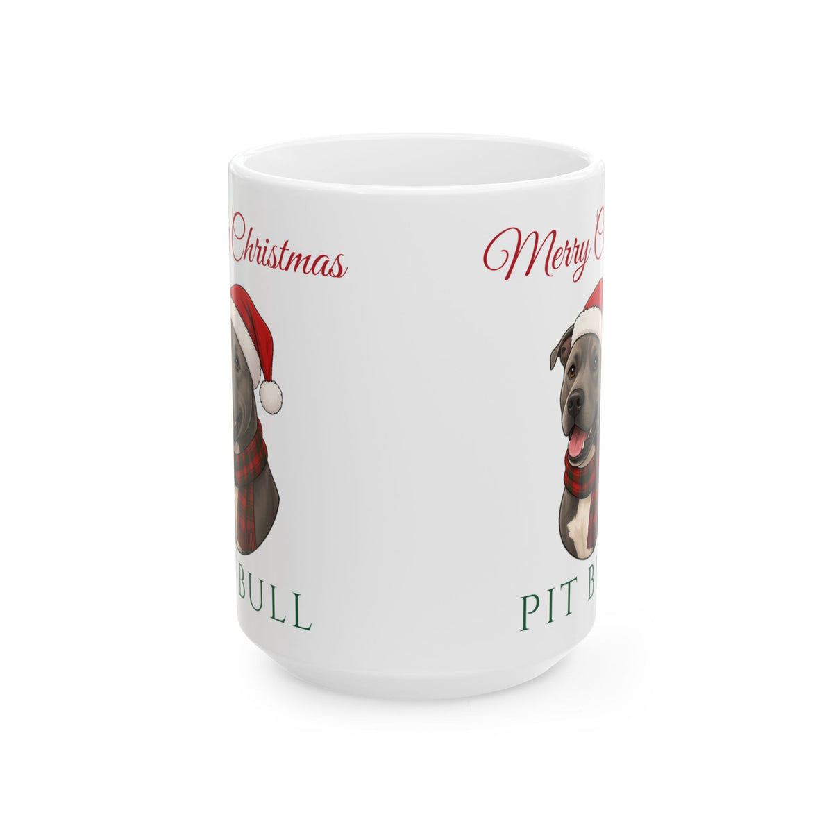 Pit Bull Dog Christmas Mug – Gifted Porch, view 3