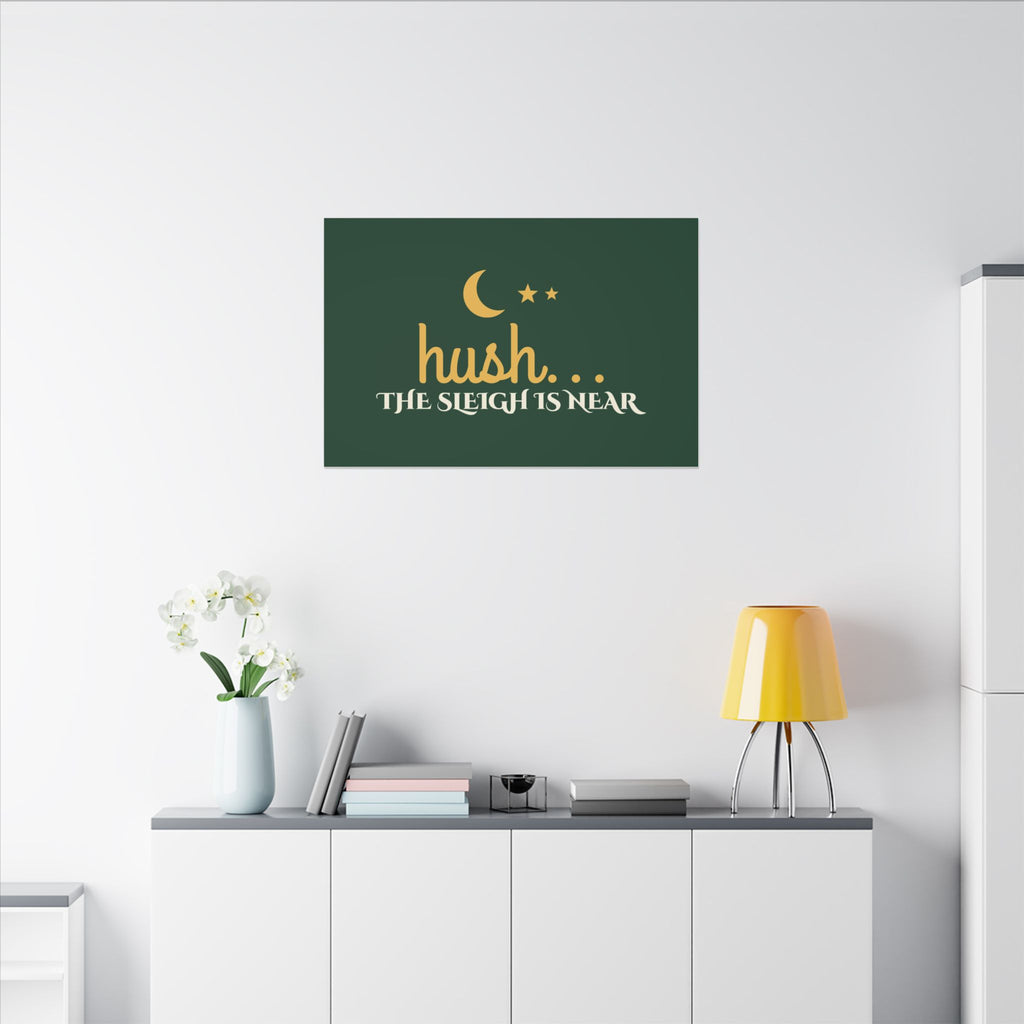 Hush the Sleigh Is Near Canvas
