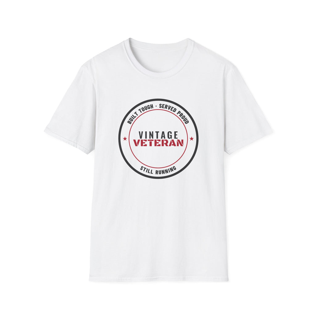 Vintage Veteran Built Tough Served Proud T-Shirt – Gifted Porch, view 1