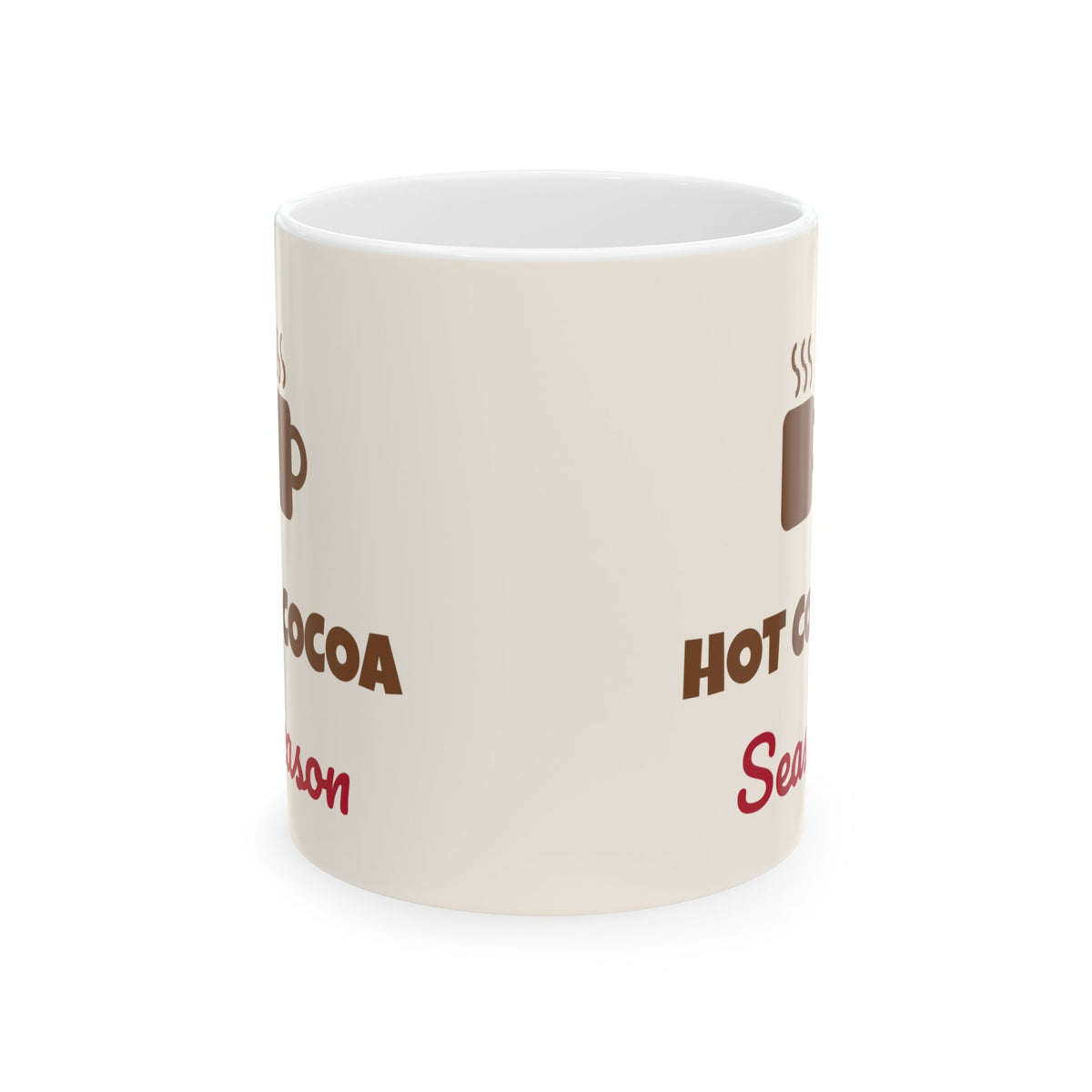 Hot Cocoa Season Christmas Mug 11oz Ceramic Winter Coffee Mug Holiday Gift – Gifted Porch