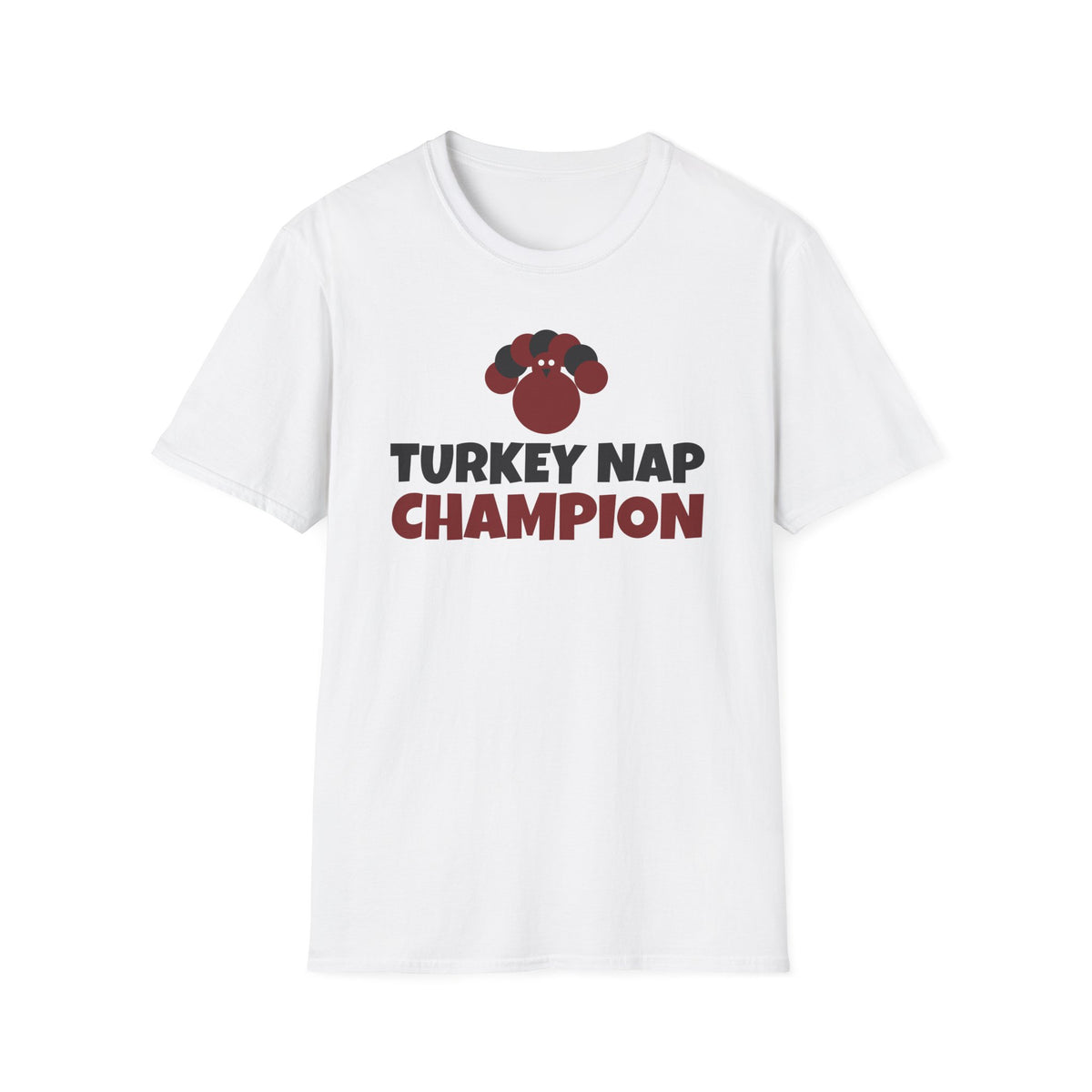 Turkey Nap Champion Funny Thanksgiving T-Shirt – Gifted Porch, view 1