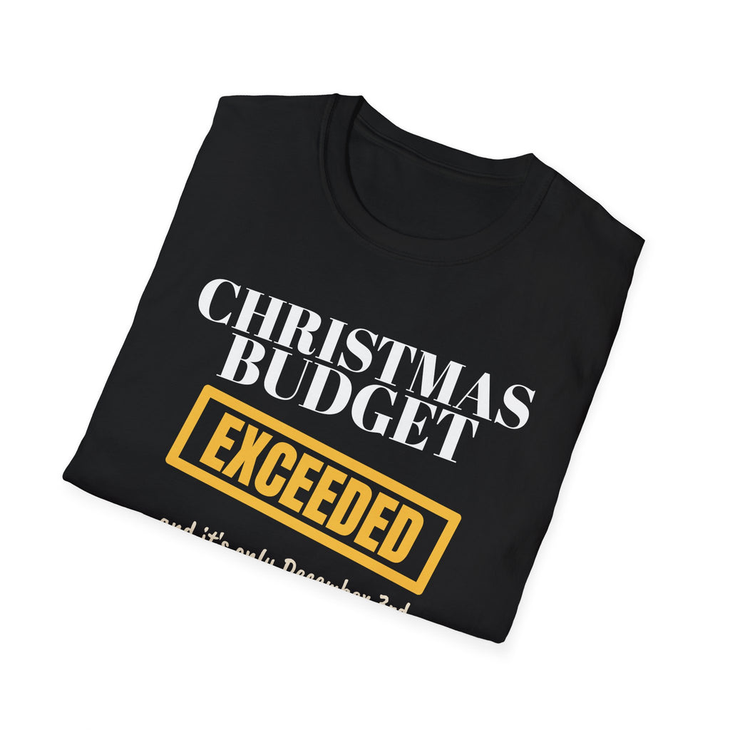 Christmas Budget Exceeded Funny Christmas Shopping T-Shirt – Gifted Porch, view 10