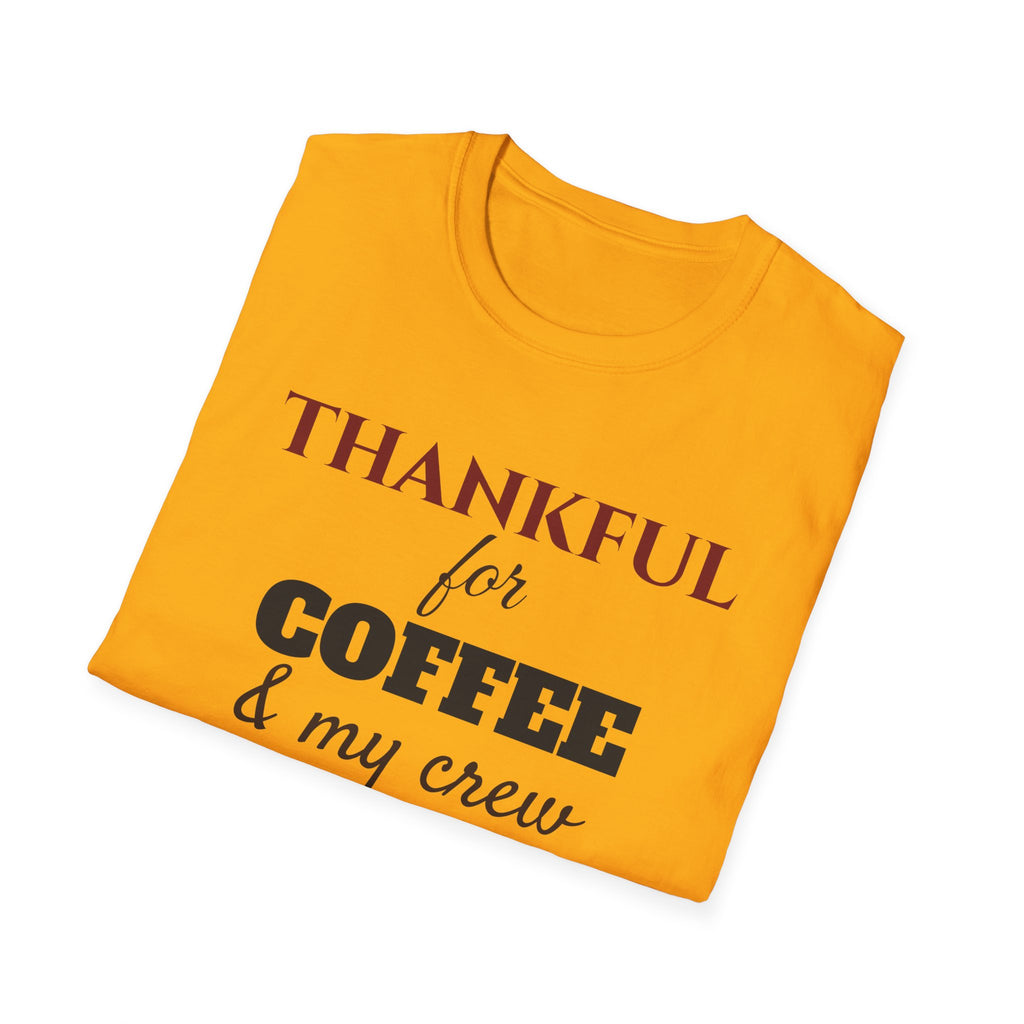 Thankful For Coffee And My Crew Fall T-Shirt – Gifted Porch, view 15