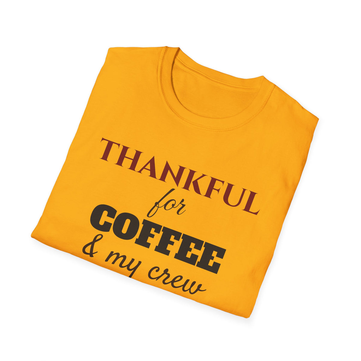 Thankful For Coffee And My Crew Fall T-Shirt – Gifted Porch, view 15