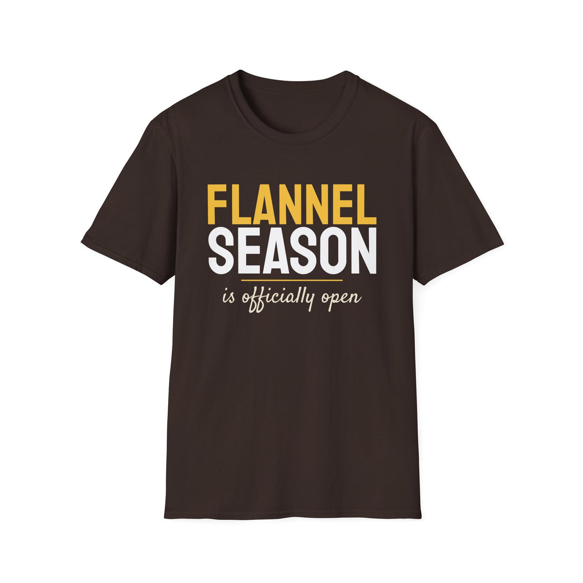 Flannel Season Is Open Fall T-Shirt – Gifted Porch, view 6