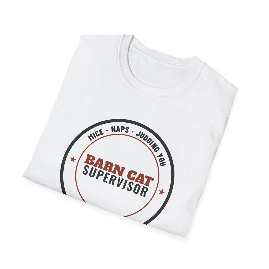 Barn Cat Supervisor Funny Cat T-Shirt – Gifted Porch, view 5