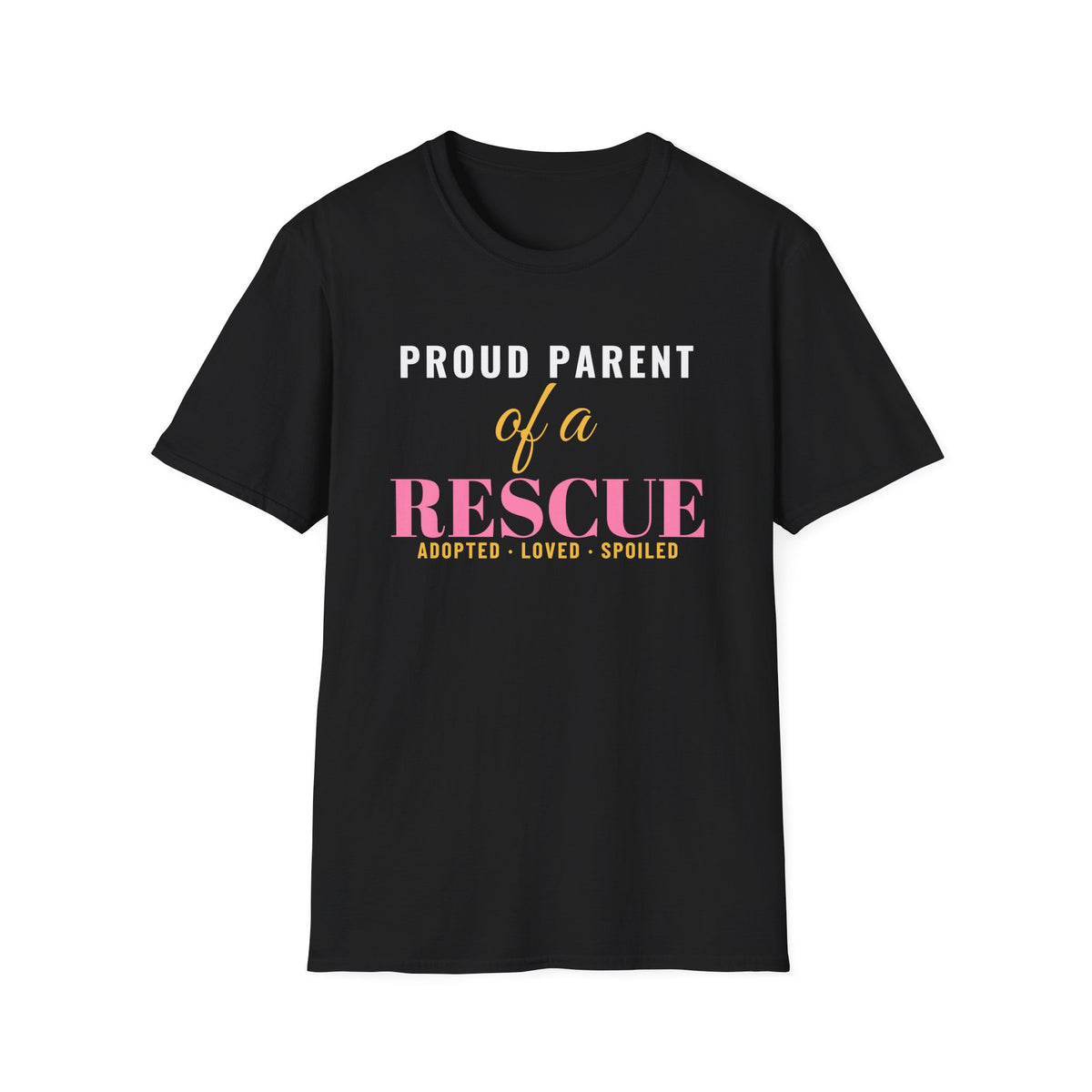 Proud Parent Of A Rescue Dog Cat Adoption T-Shirt – Gifted Porch, view 2