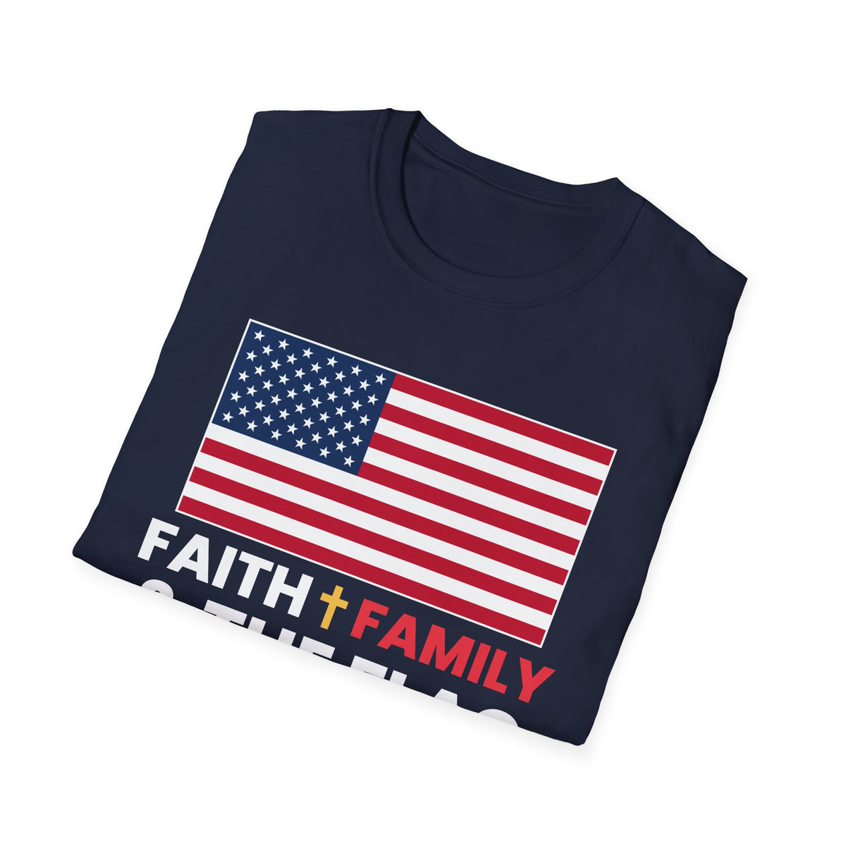 Faith Family & The Flag Tee