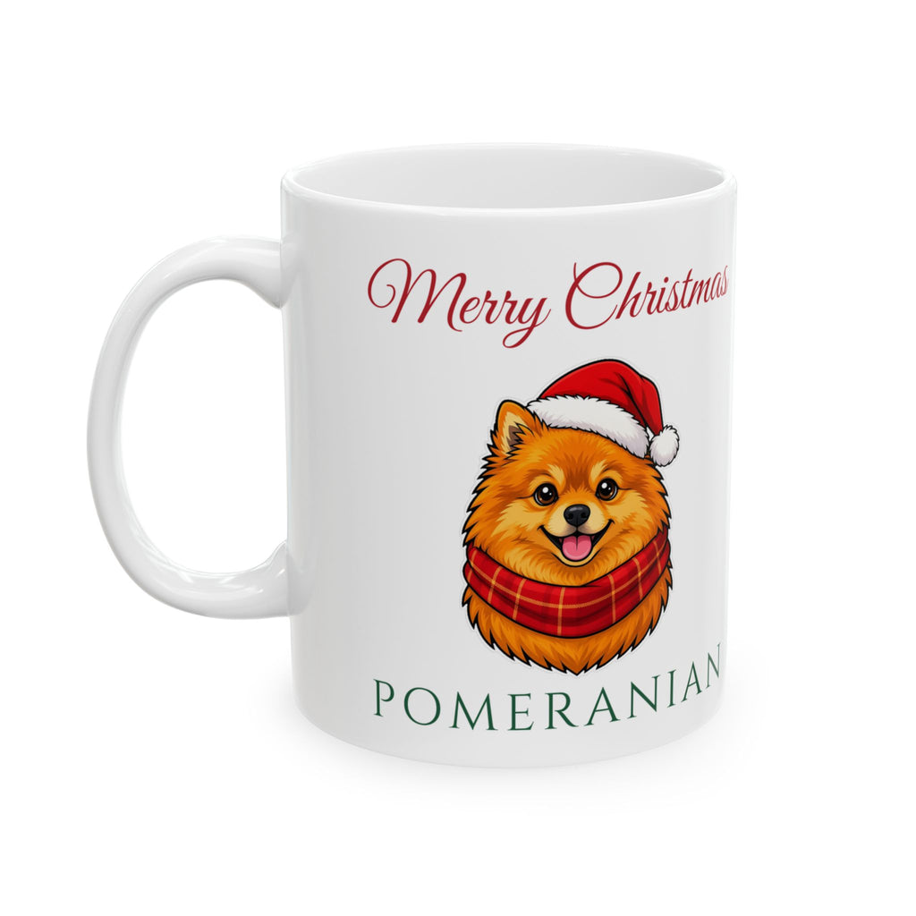 Pomeranian Dog Christmas Mug