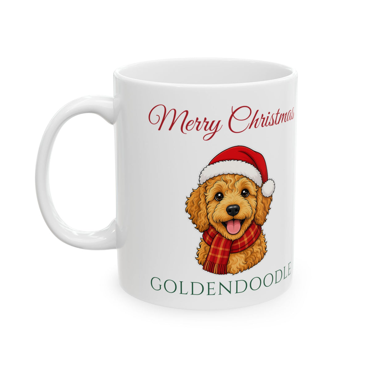 Goldendoodle Dog Christmas Mug
