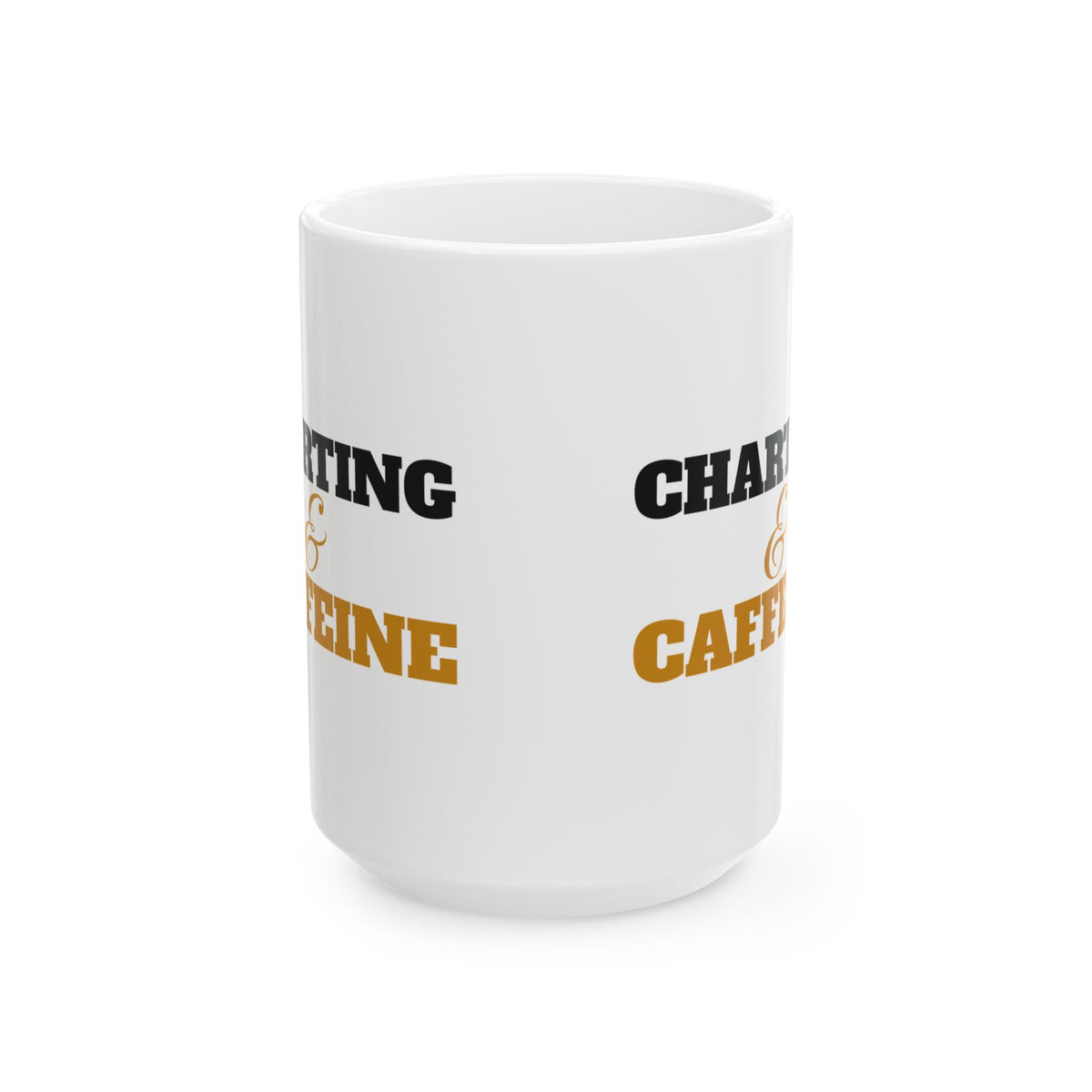 Charting And Caffeine Nurse Mug Nurse Gift Night Shift – Gifted Porch, view 3