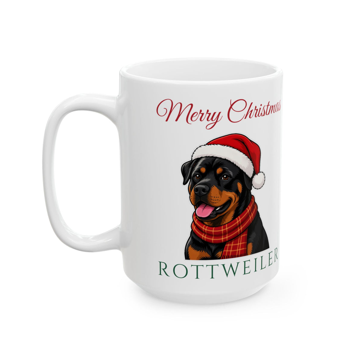 Rottweiler Dog Christmas Mug