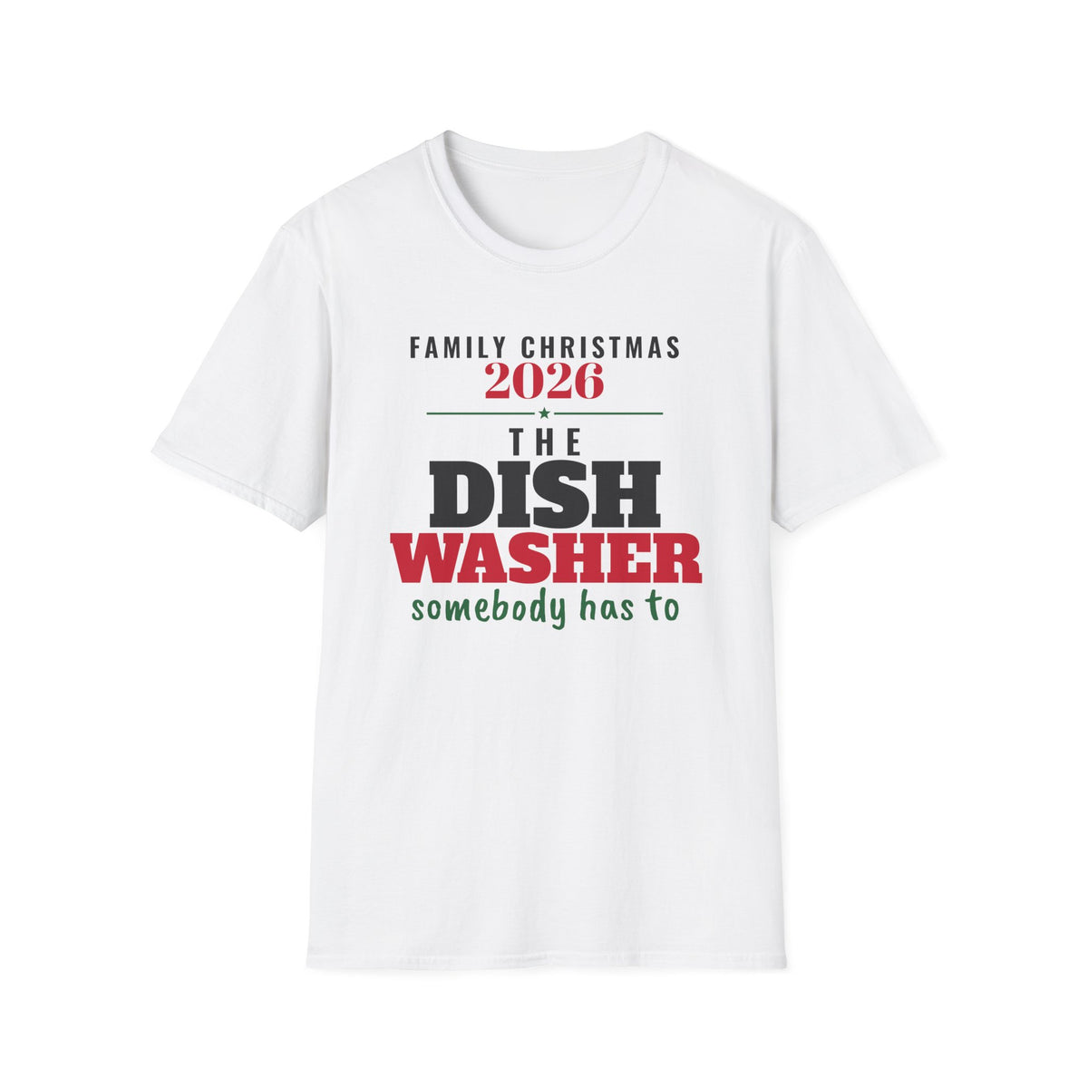 The Dish Washer Family Christmas 2026 Matching T-Shirt – Gifted Porch, view 1