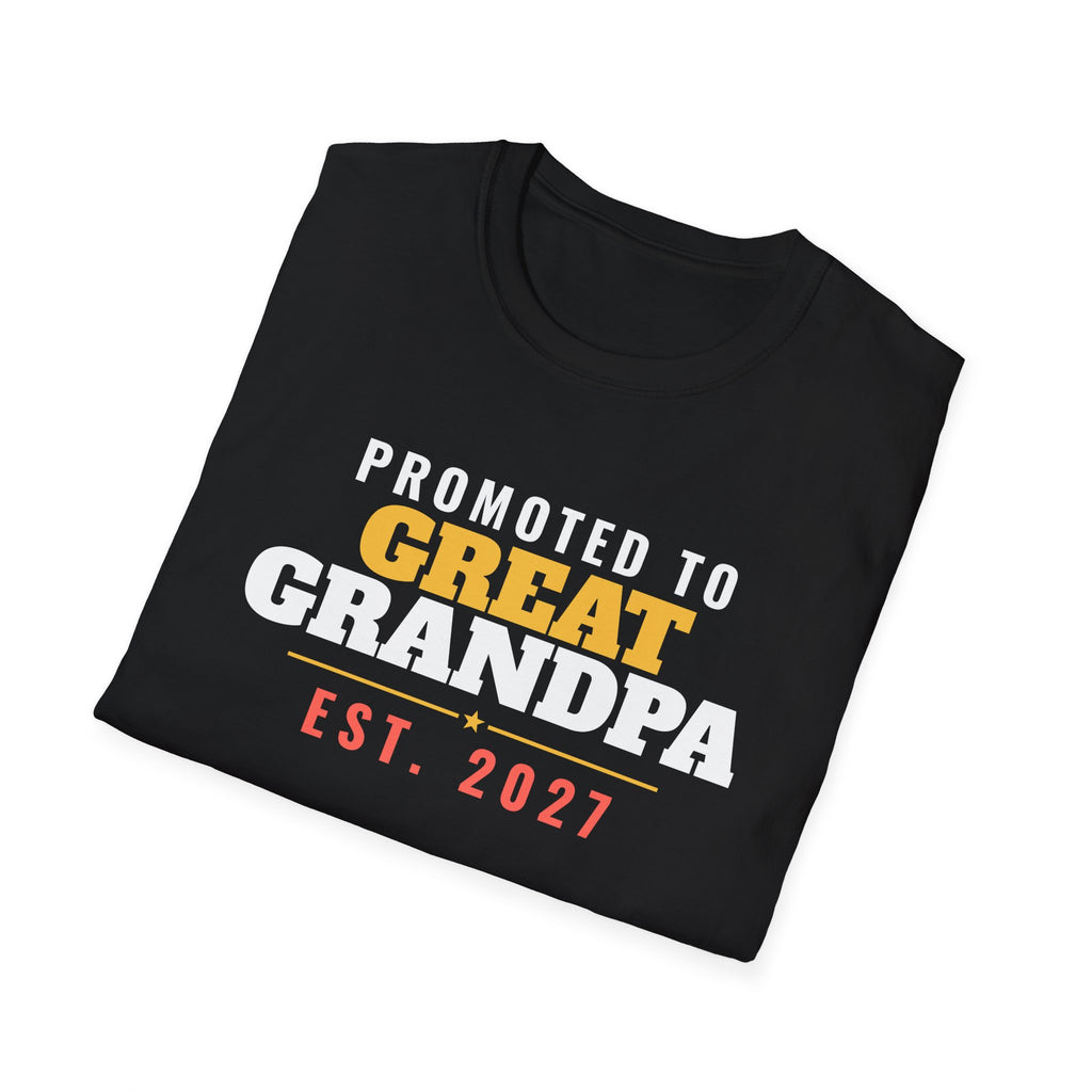 Promoted To Great Grandpa Est 2027 T-Shirt – Gifted Porch, view 8