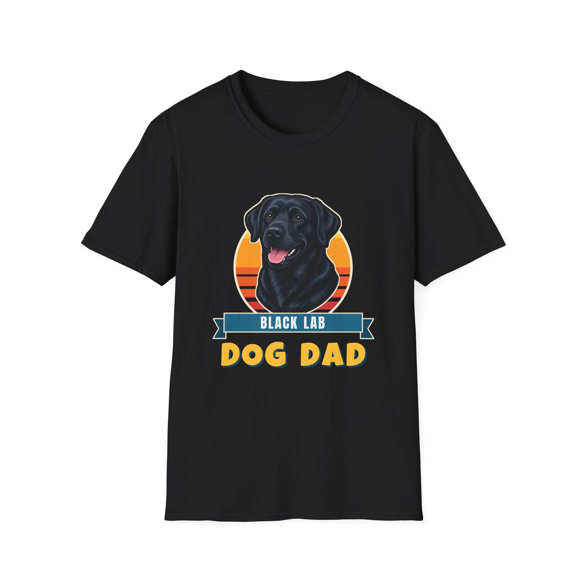 Black Lab Dog Dad Shirt