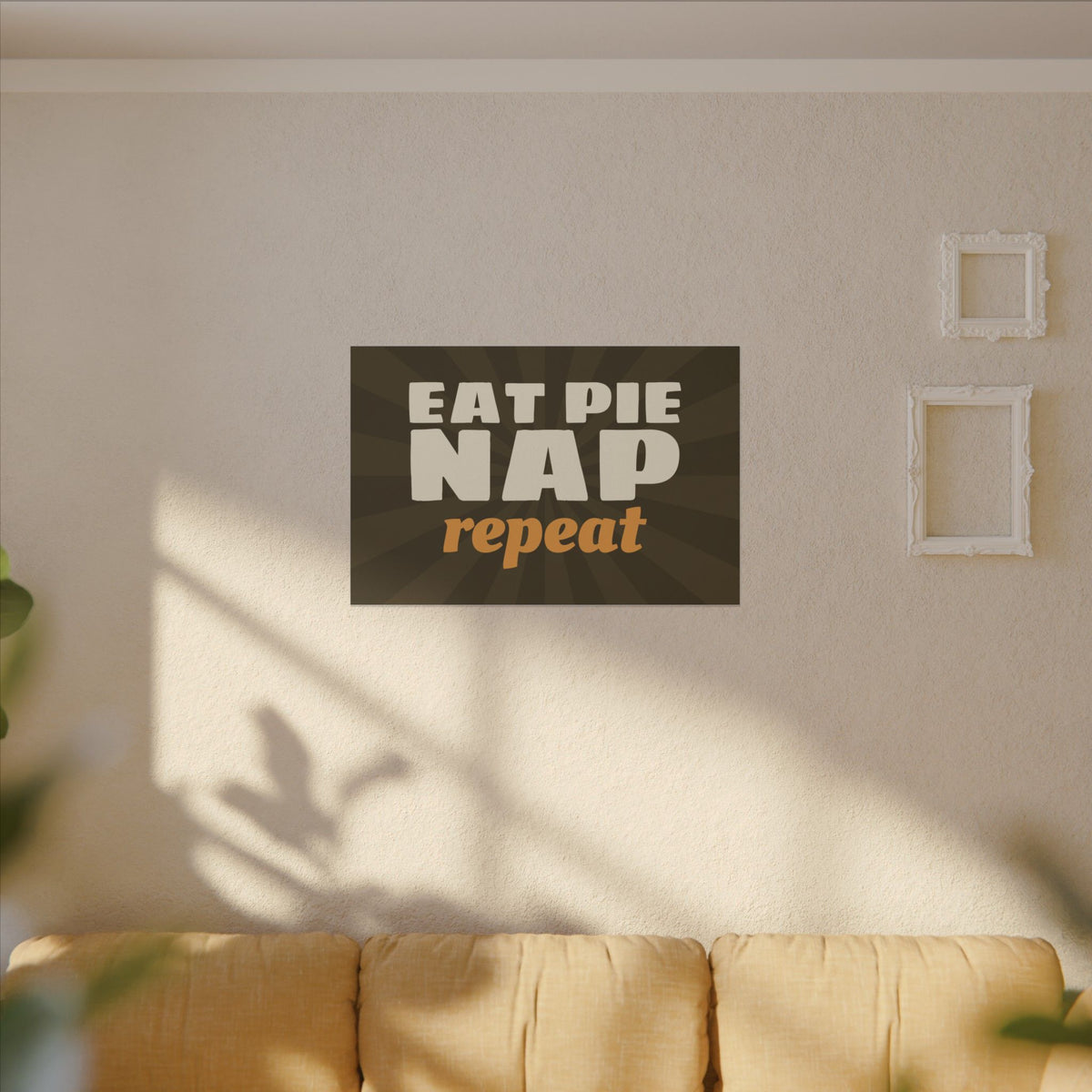 Eat Pie Nap Repeat Canvas