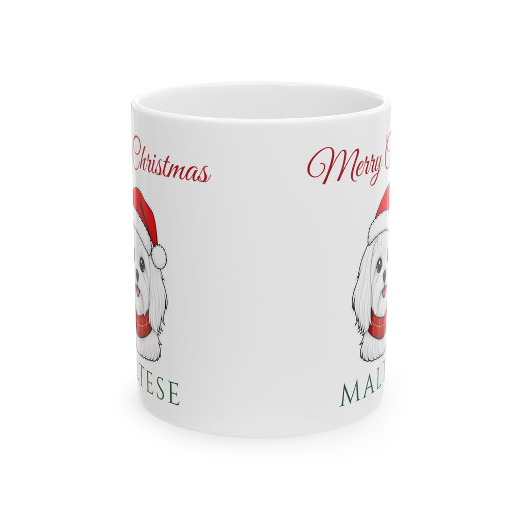 Maltese Dog Christmas Mug