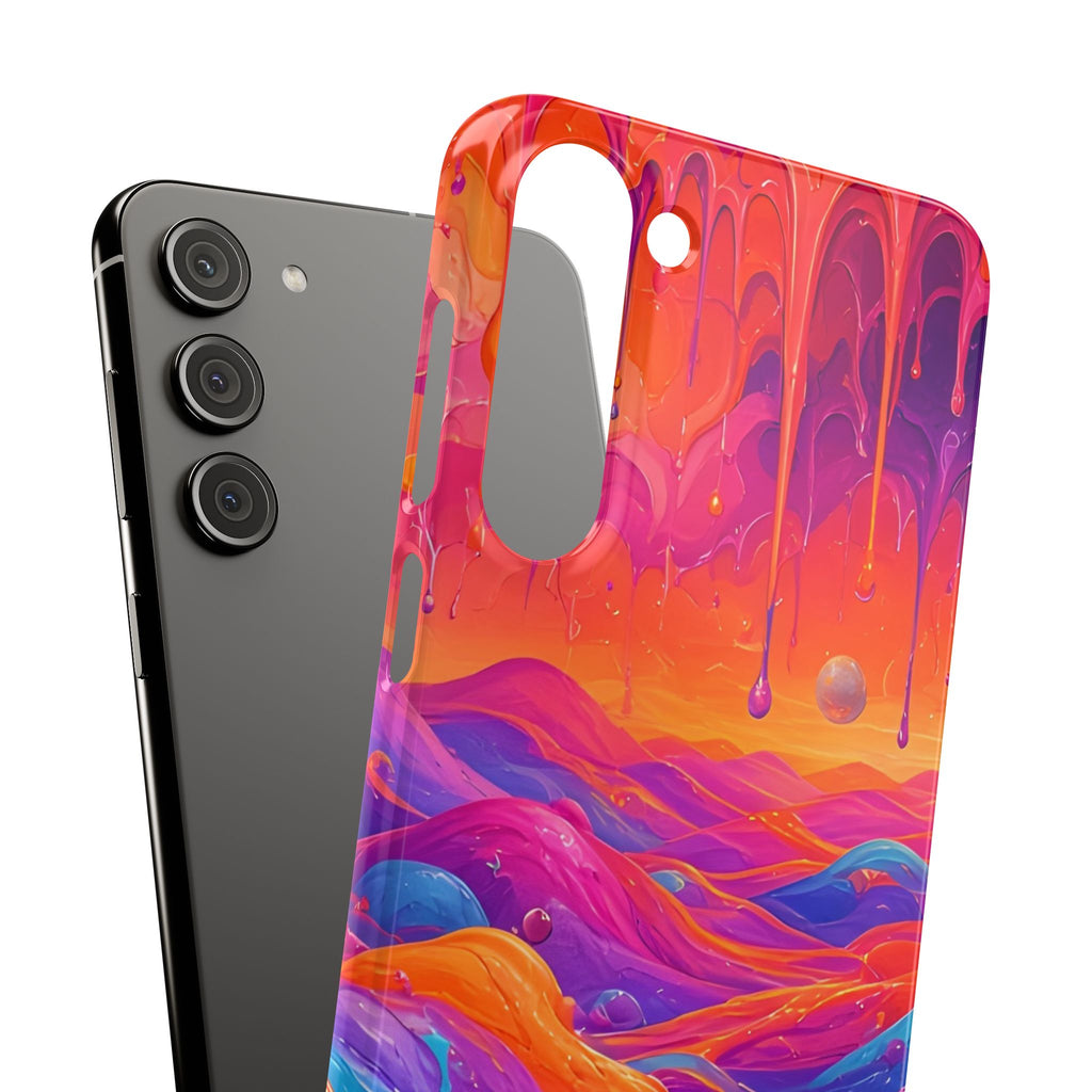 Melting Sunset Abstract Phone Case